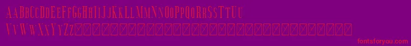 Aguero Serif Font – Red Fonts on Purple Background