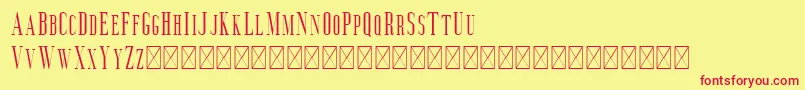 Aguero Serif Font – Red Fonts on Yellow Background