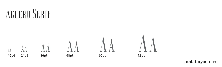 Размеры шрифта Aguero Serif (118886)