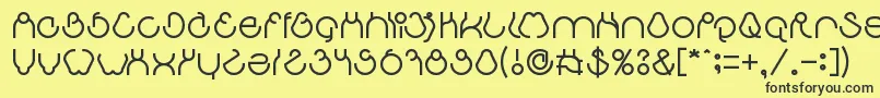 aha experience Font – Black Fonts on Yellow Background