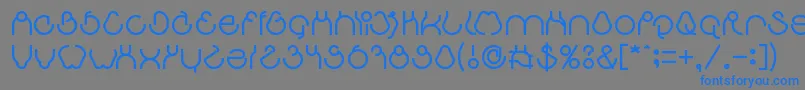 aha experience Font – Blue Fonts on Gray Background