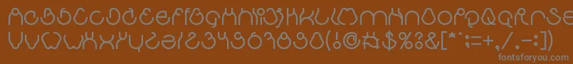 Шрифт aha experience – серые шрифты на коричневом фоне