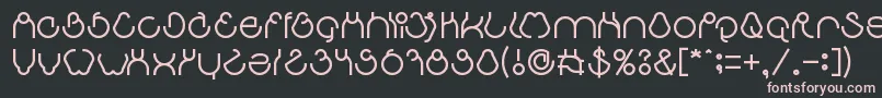 aha experience Font – Pink Fonts on Black Background