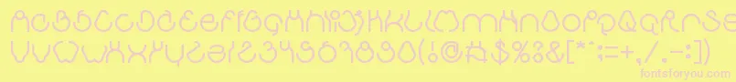 aha experience Font – Pink Fonts on Yellow Background