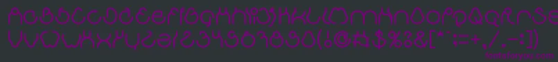 aha experience Font – Purple Fonts on Black Background