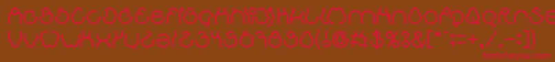 aha experience Font – Red Fonts on Brown Background