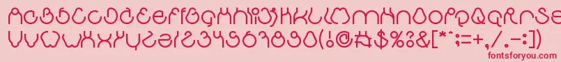 aha experience Font – Red Fonts on Pink Background