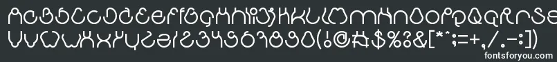 フォントaha experience – 黒い背景に白い文字