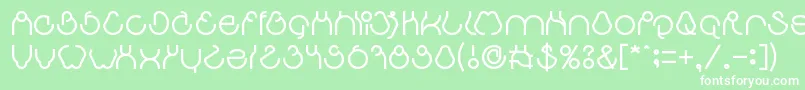 aha experience Font – White Fonts on Green Background