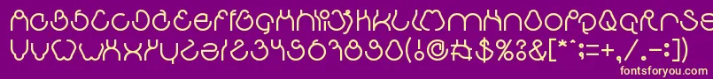 aha experience Font – Yellow Fonts on Purple Background