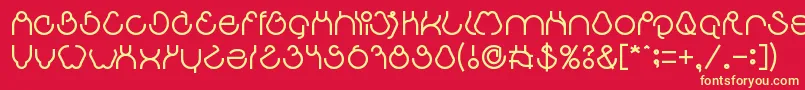 aha experience Font – Yellow Fonts on Red Background