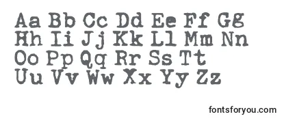 Обзор шрифта Ahabeshastypewriter