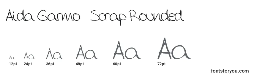 Aida Garmo   Scrap Rounded Font Sizes