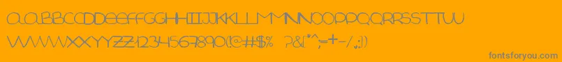 Aida Garmo   Small Size Font – Gray Fonts on Orange Background