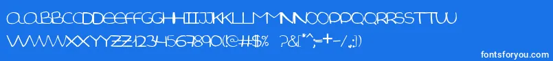 Aida Garmo   Small Size Font – White Fonts on Blue Background
