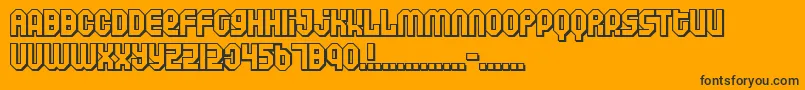 AIR      Font – Black Fonts on Orange Background