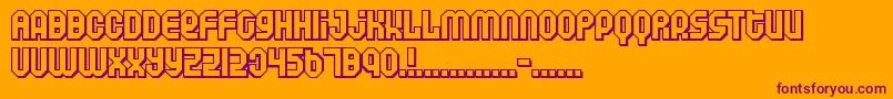 Шрифт AIR      – фиолетовые шрифты на оранжевом фоне
