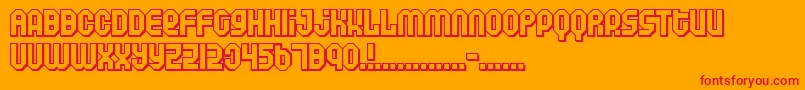 フォントAIR      – オレンジの背景に赤い文字