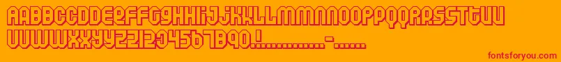 AIR     -fontti – punaiset fontit oranssilla taustalla