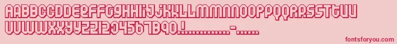 フォントAIR      – ピンクの背景に赤い文字