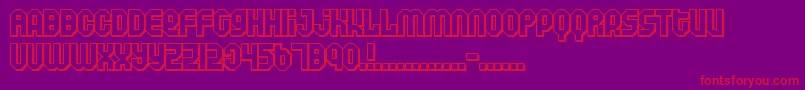 フォントAIR      – 紫の背景に赤い文字
