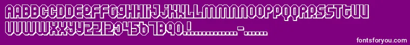 AIR     -fontti – valkoiset fontit violetilla taustalla