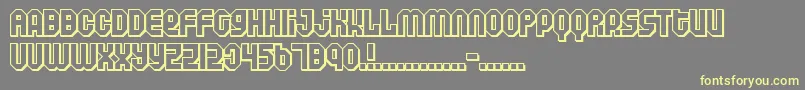 AIR     -fontti – keltaiset fontit harmaalla taustalla