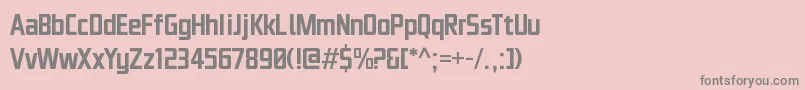 AireExterior Font – Gray Fonts on Pink Background