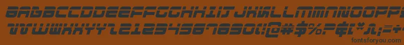 DirektorLaserItalic Font – Black Fonts on Brown Background