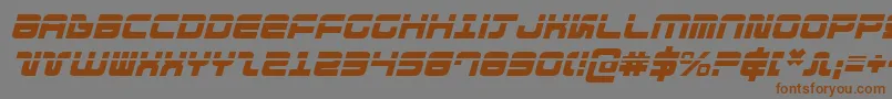 DirektorLaserItalic Font – Brown Fonts on Gray Background