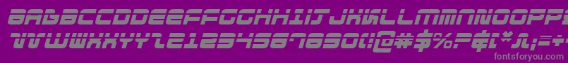 DirektorLaserItalic Font – Gray Fonts on Purple Background