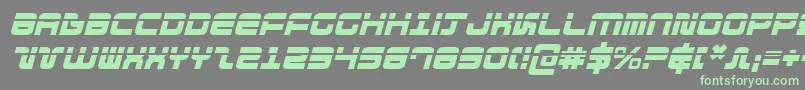 DirektorLaserItalic Font – Green Fonts on Gray Background