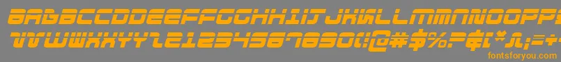 DirektorLaserItalic Font – Orange Fonts on Gray Background