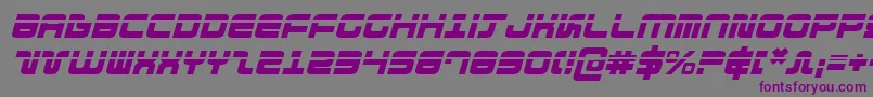 DirektorLaserItalic Font – Purple Fonts on Gray Background