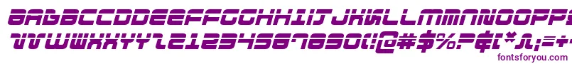 DirektorLaserItalic Font – Purple Fonts on White Background