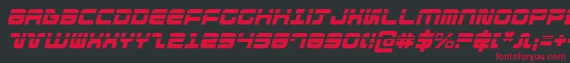 fuente DirektorLaserItalic – Fuentes Rojas Sobre Fondo Negro