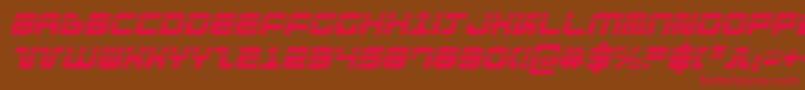 DirektorLaserItalic Font – Red Fonts on Brown Background