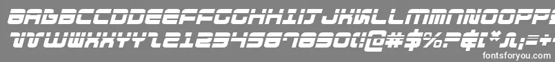 Шрифт DirektorLaserItalic – белые шрифты на сером фоне