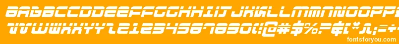 DirektorLaserItalic Font – White Fonts on Orange Background