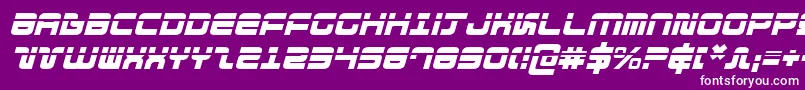 DirektorLaserItalic Font – White Fonts on Purple Background