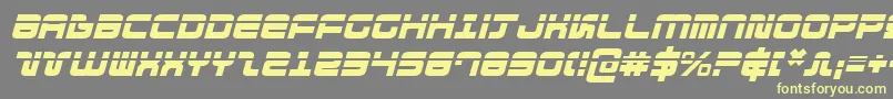 DirektorLaserItalic Font – Yellow Fonts on Gray Background