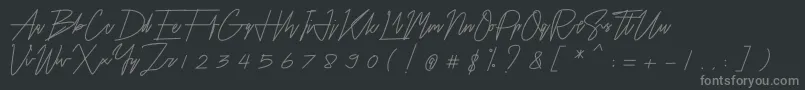 fuente Airin – Fuentes Grises Sobre Fondo Negro