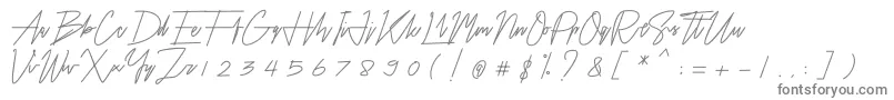 Airin-Schriftart – Graue Schriften