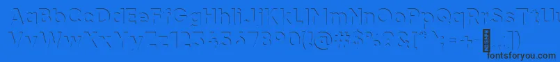 airment Regular Font – Black Fonts on Blue Background