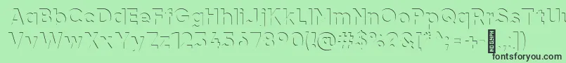 airment Regular Font – Black Fonts on Green Background