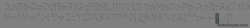 airment Regular-Schriftart – Schwarze Schriften auf grauem Hintergrund