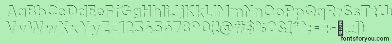 airment Regular Font – Black Fonts on Green Background