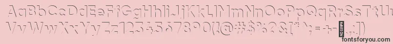 Шрифт airment Regular – чёрные шрифты на розовом фоне