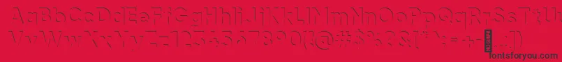airment Regular Font – Black Fonts on Red Background