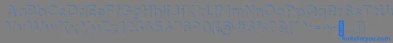 airment Regular-Schriftart – Blaue Schriften auf grauem Hintergrund
